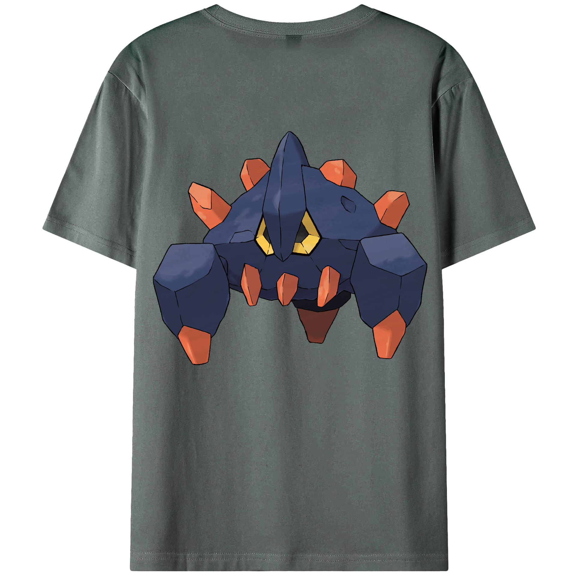 （画像用） ポケットモンスター Pokémon 綿100％ メンズ半袖Tシャツ（バックプリント） 通気性
